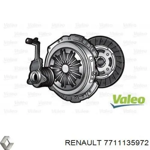 7711135972 Renault (RVI) kit de embrague (3 partes)