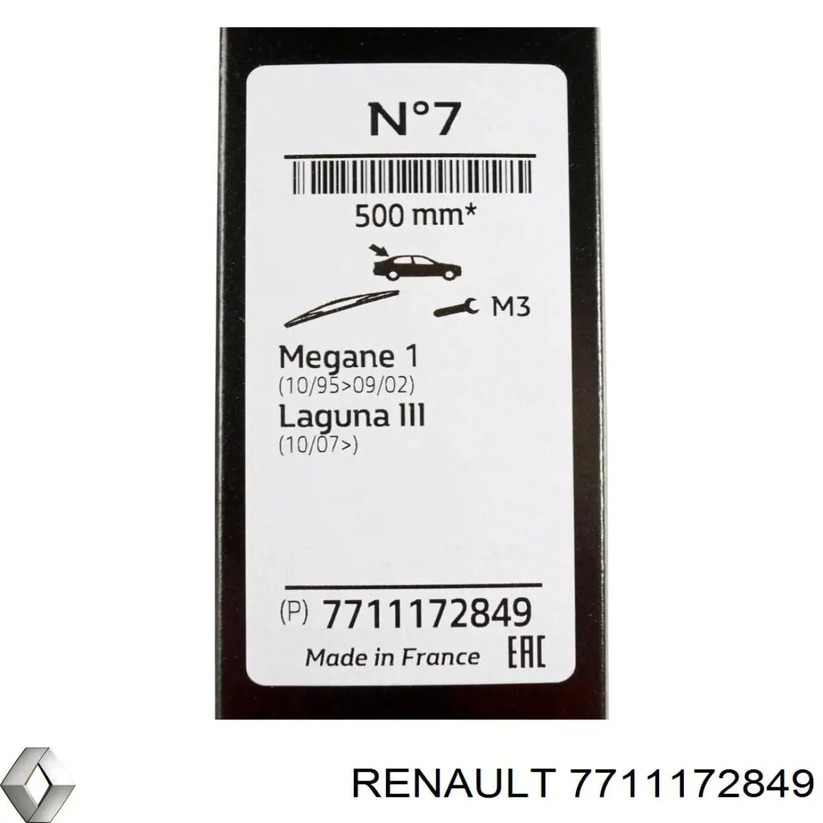 Limpiaparabrisas posterior para Renault Megane (BA0)
