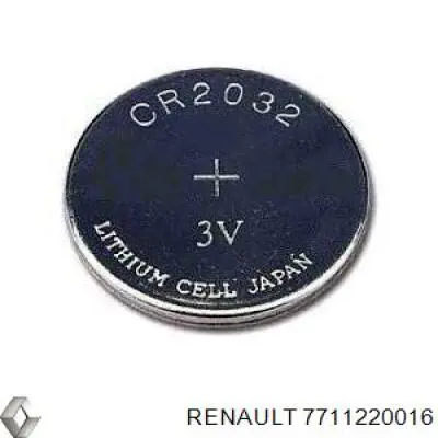 7711220016 Renault (RVI) Batería de control remoto