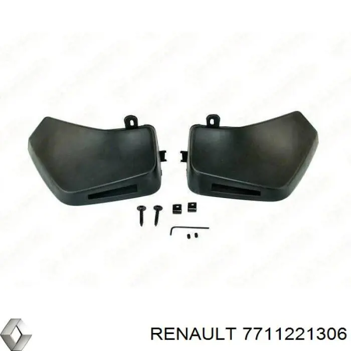 7711221306 Renault (RVI) faldillas guardabarros traseros