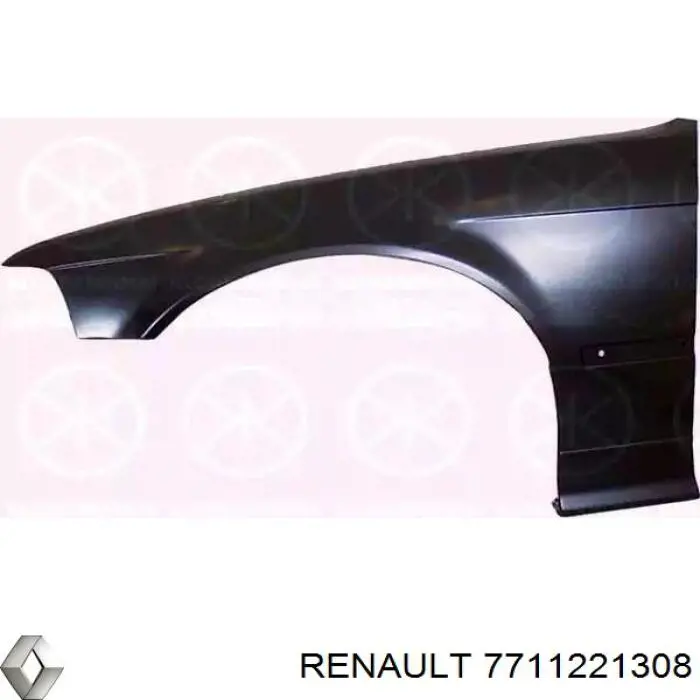 7711223261 Renault (RVI) faldillas guardabarros traseros