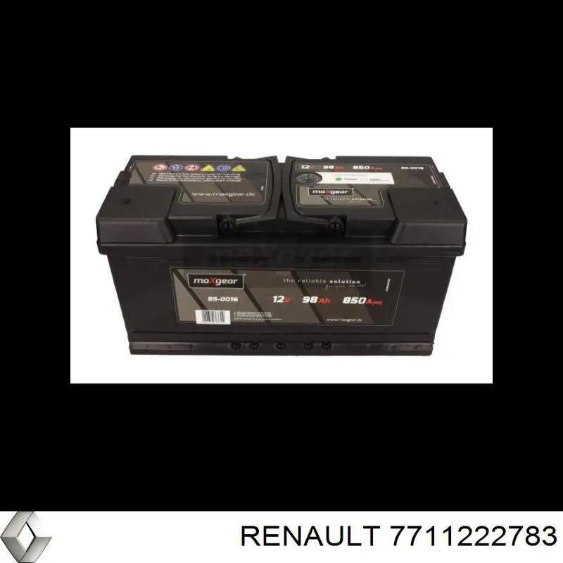 Batería de Arranque Renault (RVI) (7711222783)