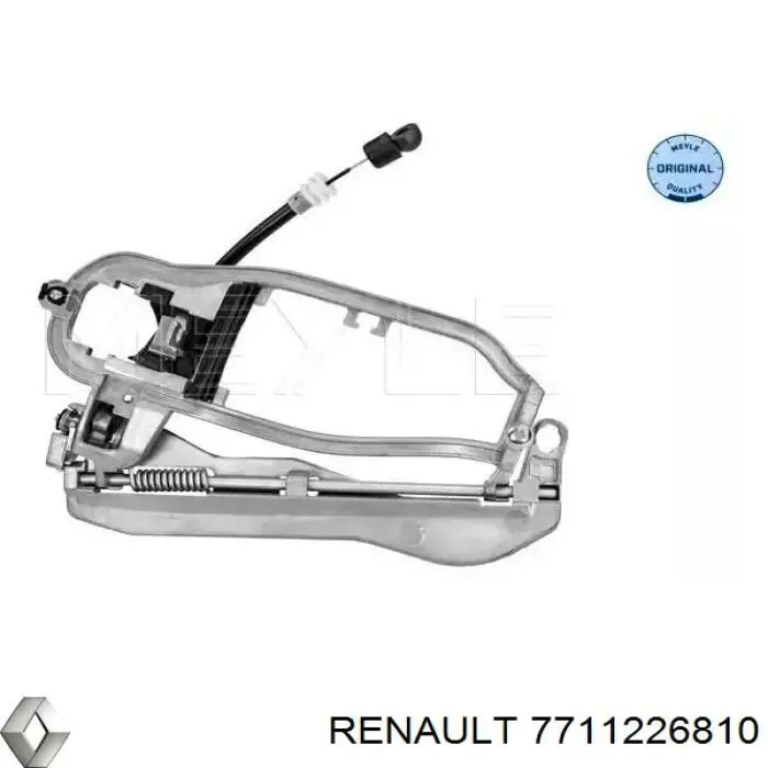 7711226810 Renault (RVI) Juego de faldillas guardabarro traseros