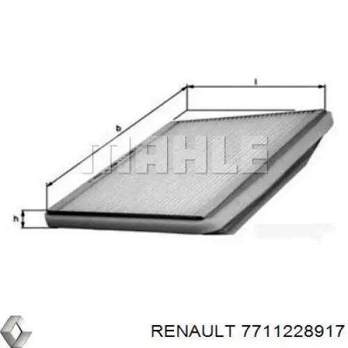 7711228917 Renault (RVI) filtro habitáculo