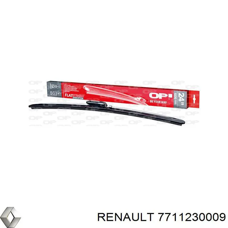 Limpiaparabrisas delanteras 7711230009 Renault (RVI)