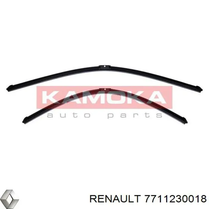 7711230018 Renault (RVI) juego de limpiaparabrisas de luna delantera, 2 piezas