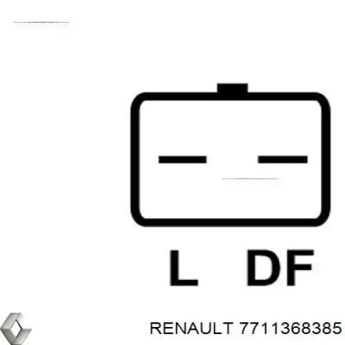 7711368385 Renault (RVI) alternador