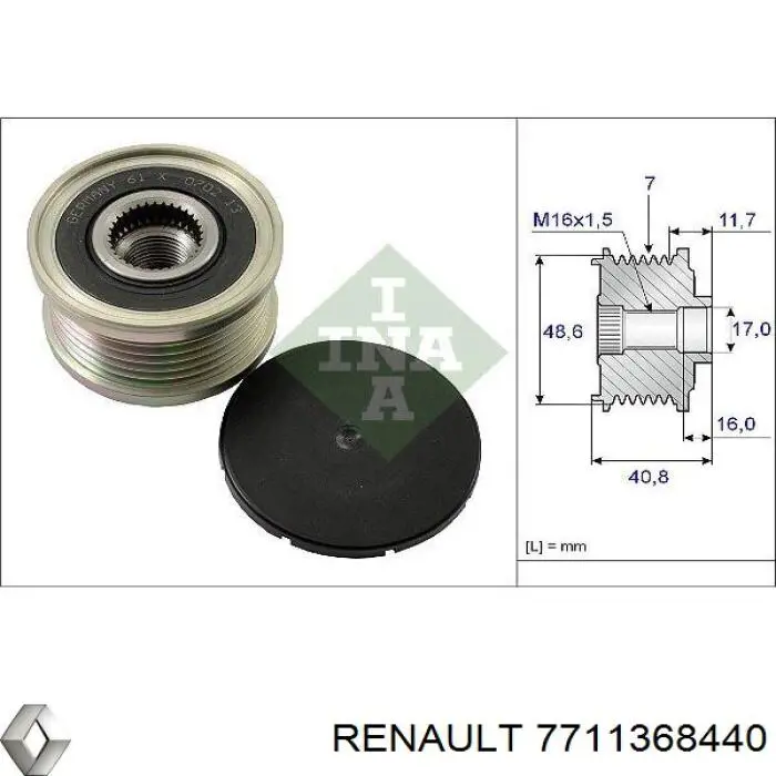 ALV1936 Krauf alternador