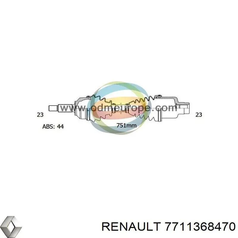 PNG72024 A.m. Gears árbol de transmisión delantero derecho