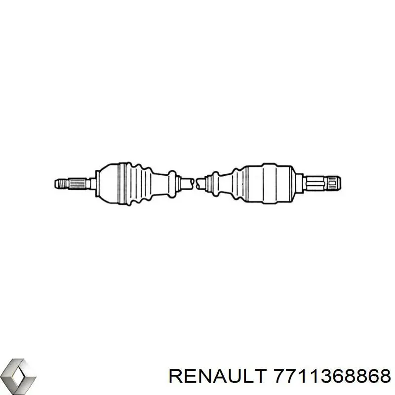 7711368868 Renault (RVI) árbol de transmisión delantero izquierdo