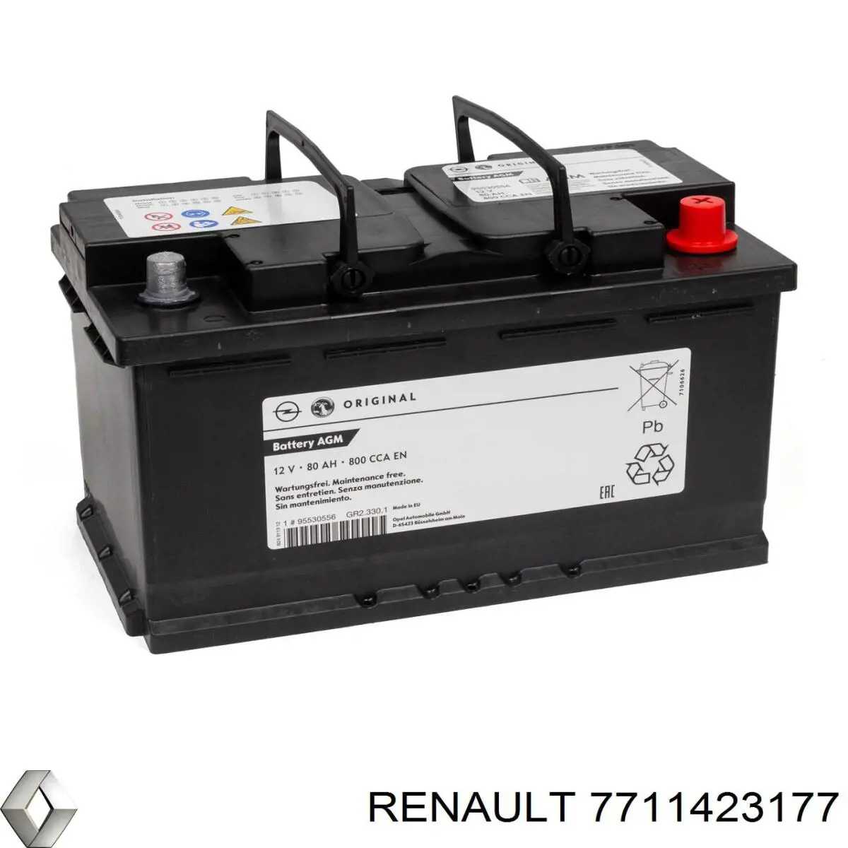 Batería de Arranque Renault (RVI) (7711423177)