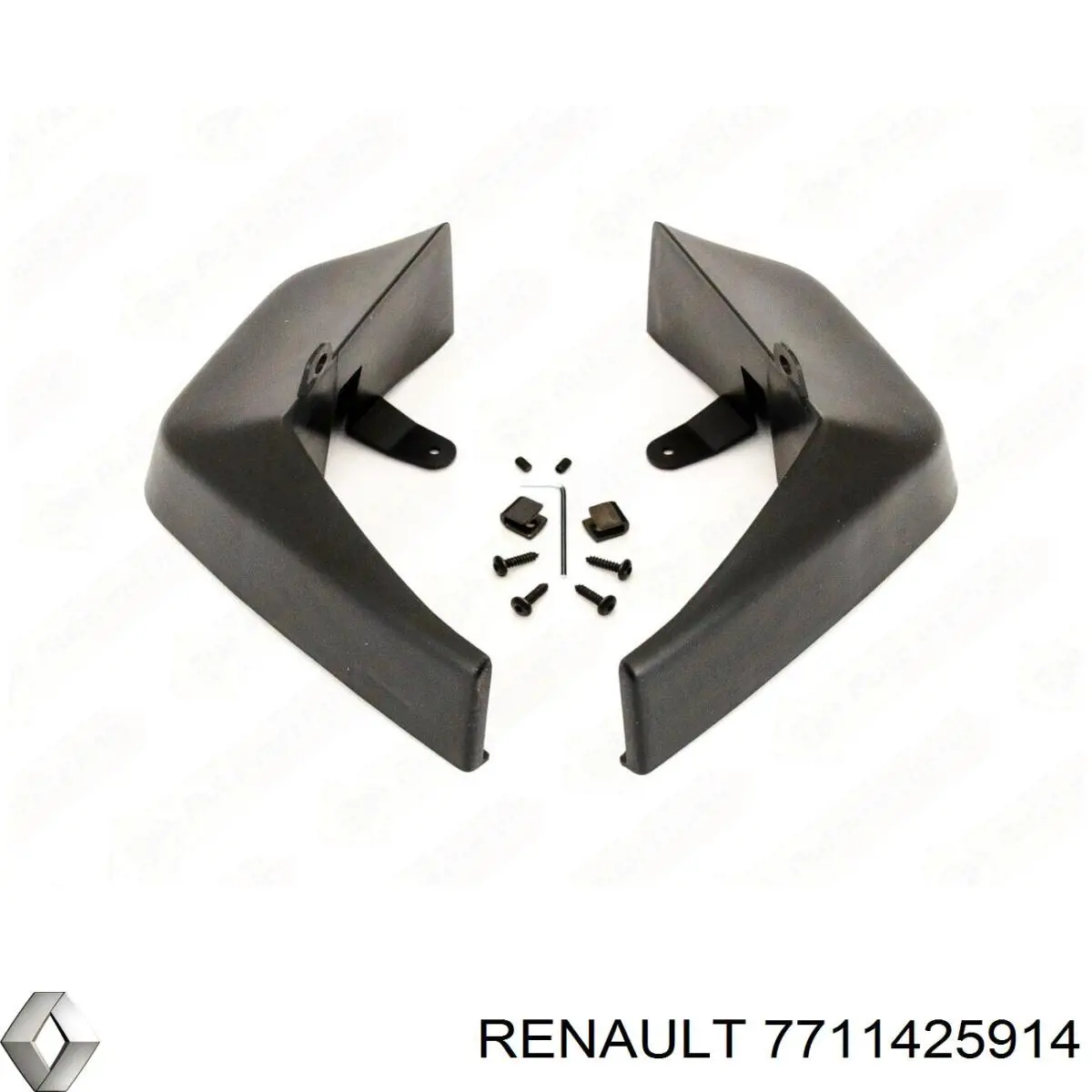 Juego de faldillas guardabarro traseros para Renault Scenic GRAND III JZ0, JZ1