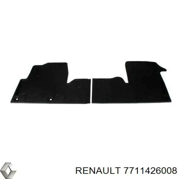 7711426008 Renault (RVI) Juego de alfombrillas delanteras, 2 piezas