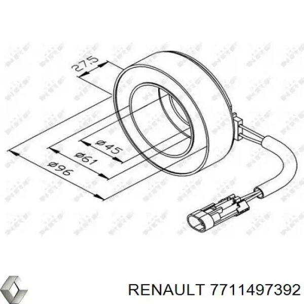 Comprar 7711497392 Renault (RVI) Compresor de aire acondicionado coche
