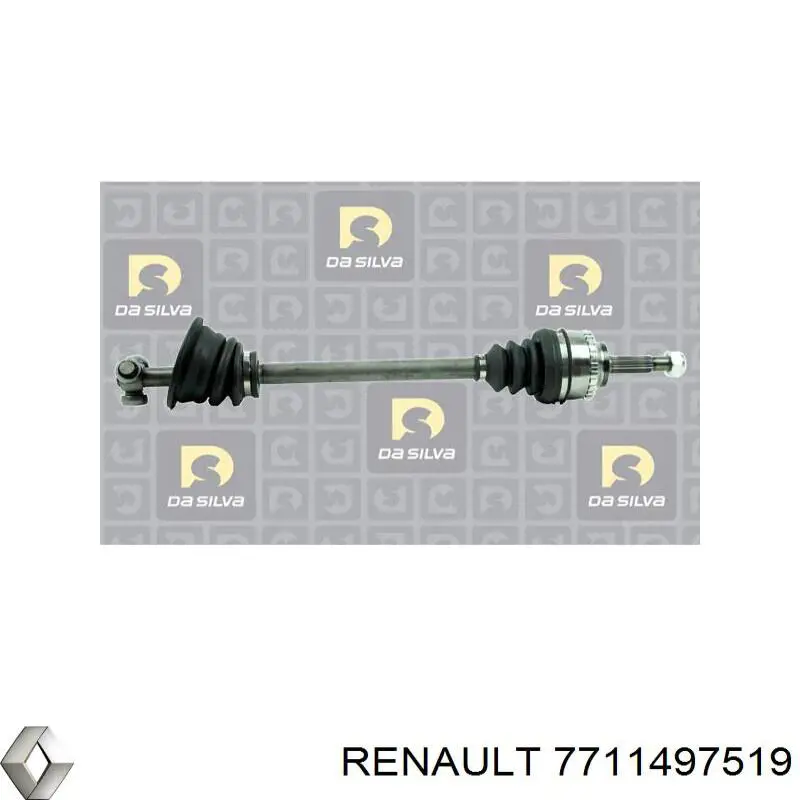 7711497519 Renault (RVI) árbol de transmisión delantero derecho
