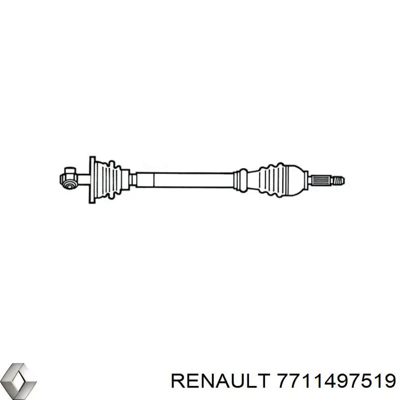 Comprar 7711497519 Renault (RVI) Árbol de transmisión delantero derecho