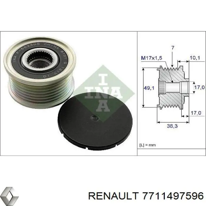 7711497596 Renault (RVI)