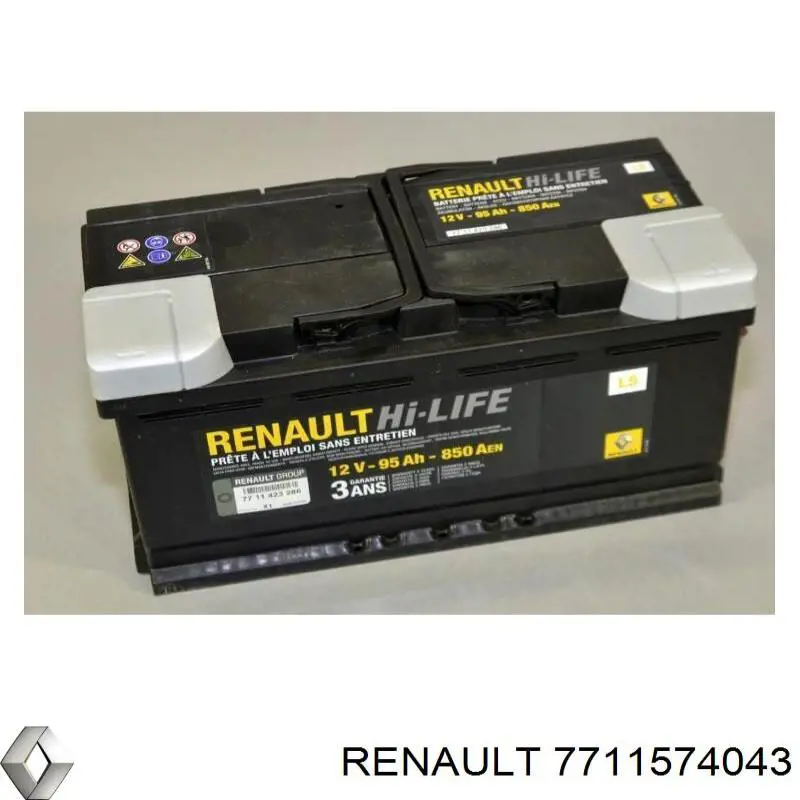 Batería de Arranque Renault (RVI) (7711574043)