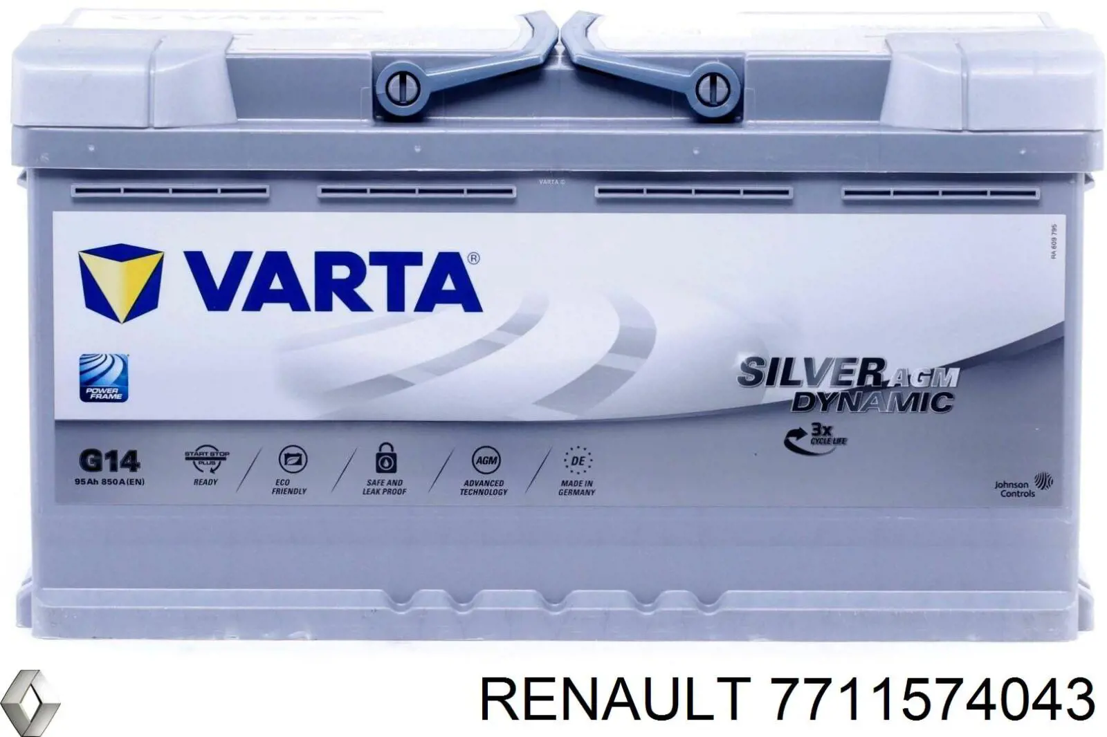 Comprar 7711574043 Renault (RVI) Batería de coche