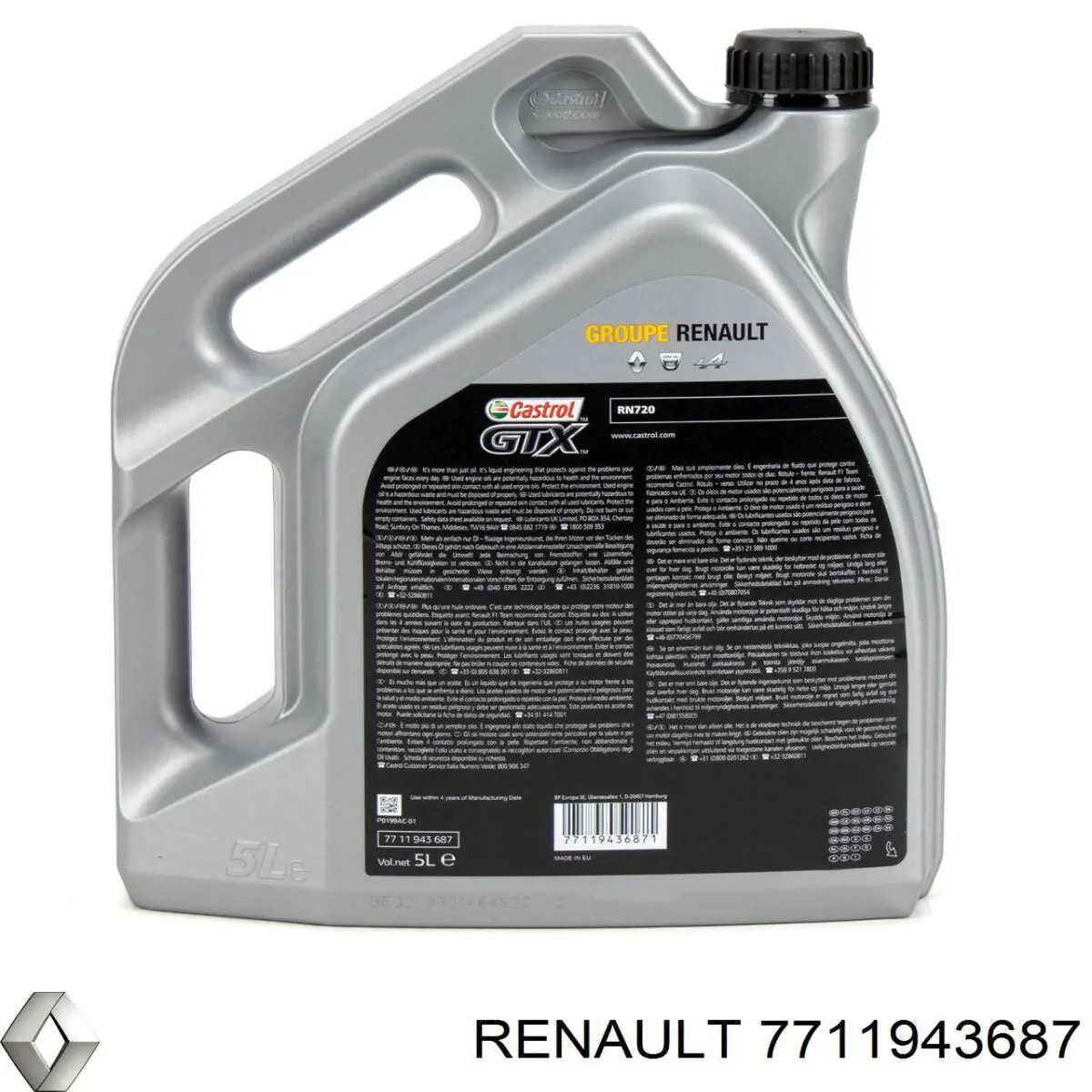 Comprar 7711943687 Renault (RVI) Aceite de motor