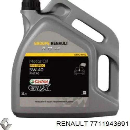 Aceite motor Renault (RVI) 7711943691 precio, desde 42,73 EUR