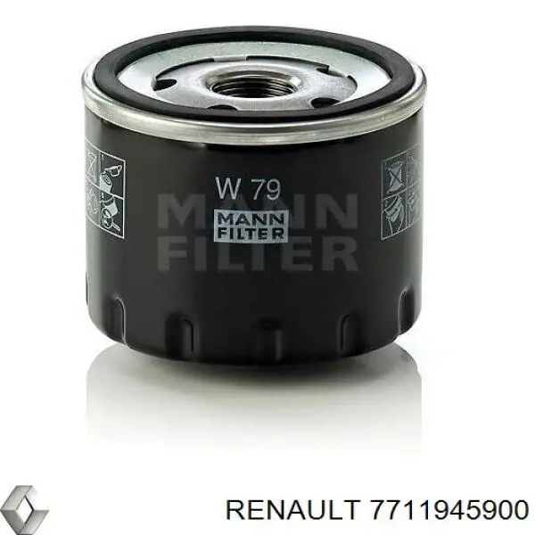 7711945900 Renault (RVI) filtro de aceite