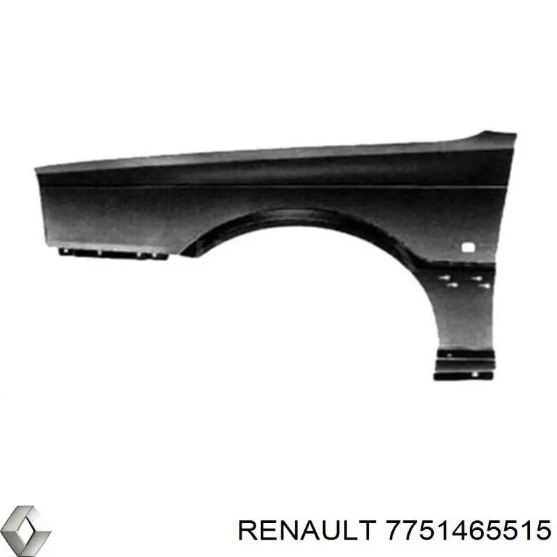 7751465515 Renault (RVI) guardabarros delantero izquierdo
