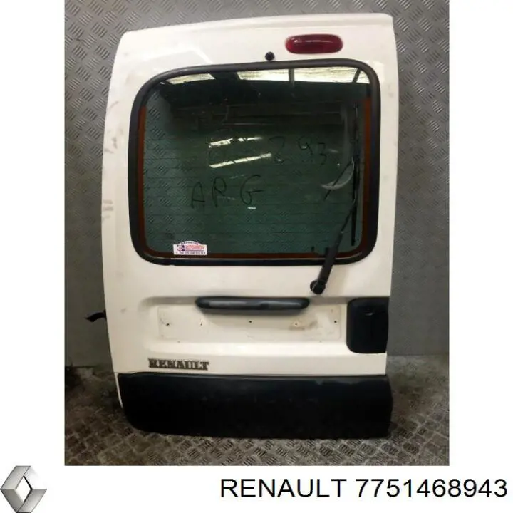 7751468943 Renault (RVI) puerta de batientes de furgoneta trasera izquierda