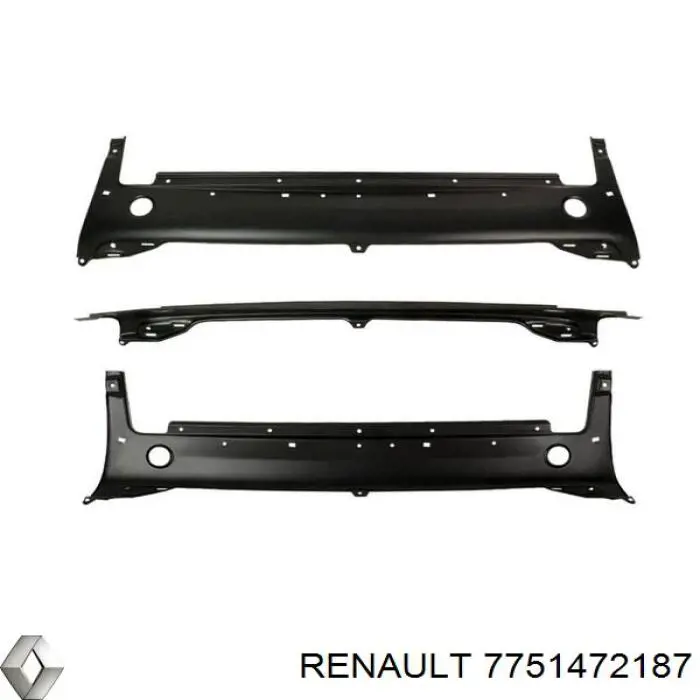 7751472187 Renault (RVI) soporte de radiador completo