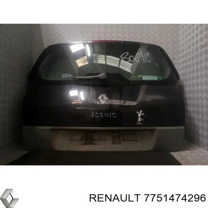 7751474296 Renault (RVI) puerta del maletero, trasera