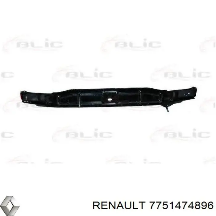 7751474896 Renault (RVI) soporte de radiador inferior (panel de montaje para foco)