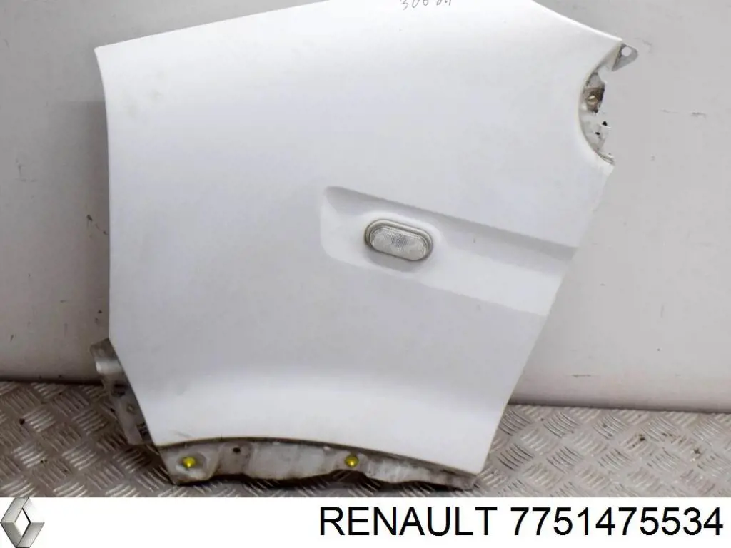 7751475534 Renault (RVI) guardabarros delantero derecho