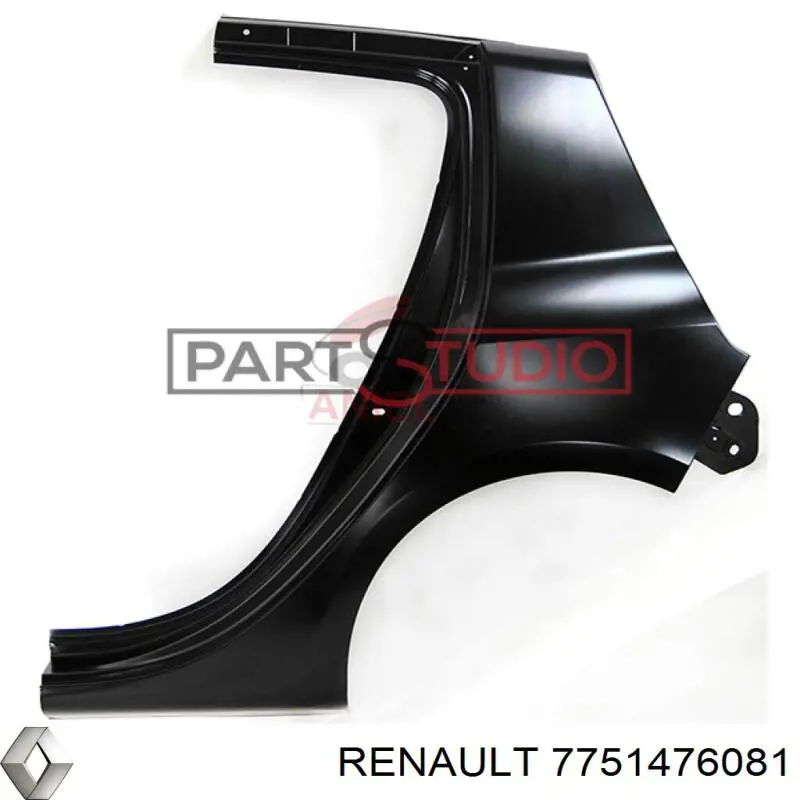 7751476081 Renault (RVI) guardabarros trasero izquierdo