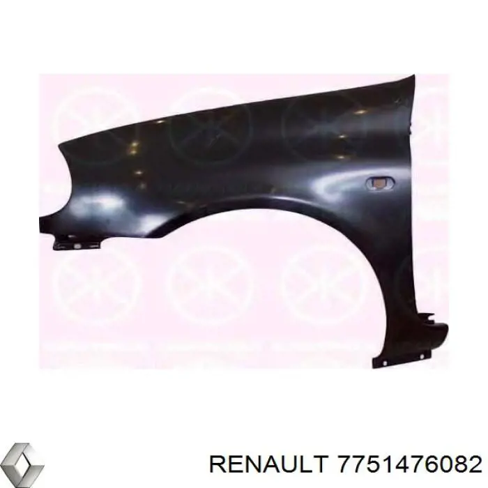 7751476082 Renault (RVI) guardabarros trasero izquierdo