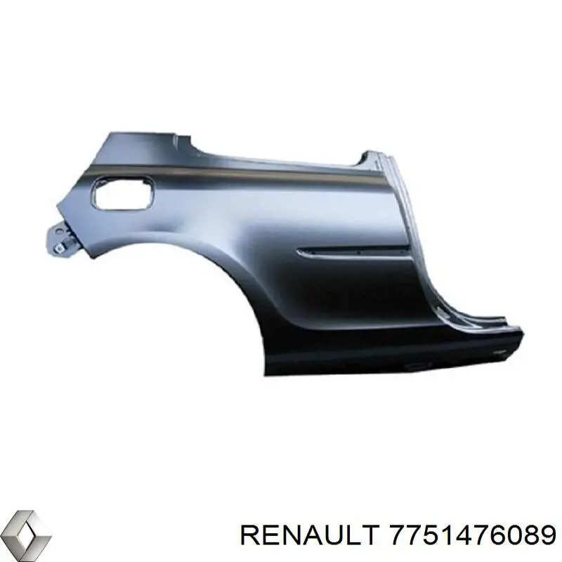 7751476089 Renault (RVI) guardabarros trasero derecho