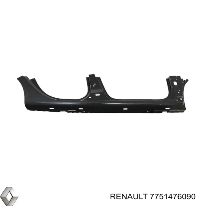 Chapa de acceso derecha para Renault Clio (BR01, CR01)