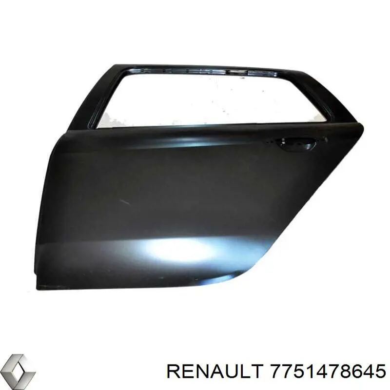 Puerta trasera izquierda para Renault Clio (LU)