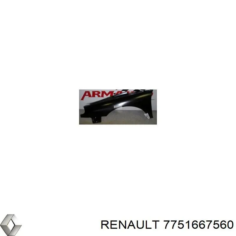 Comprar 7751667560 Renault (RVI) Aleta