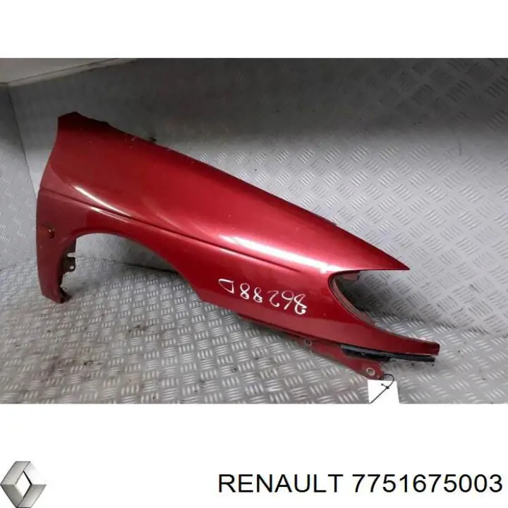 7751675003 Renault (RVI) guardabarros delantero derecho