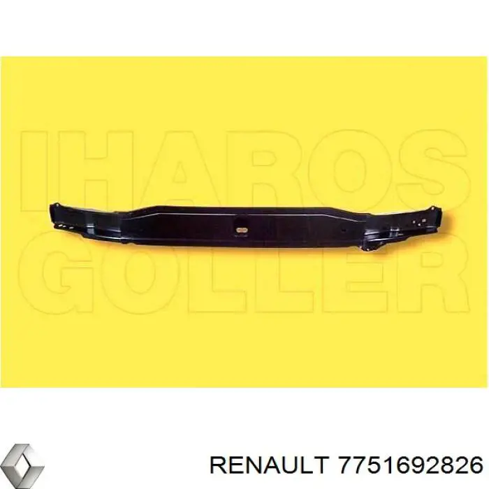 7751692826 Renault (RVI) refuerzo parachoque delantero