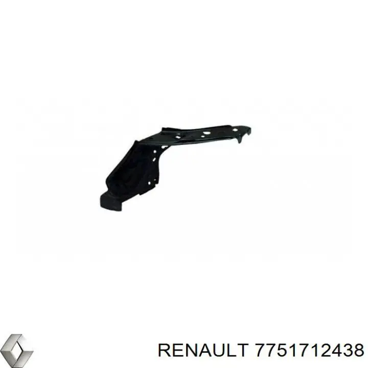 Soporte de radiador izquierdo para Renault Clio (SB0)