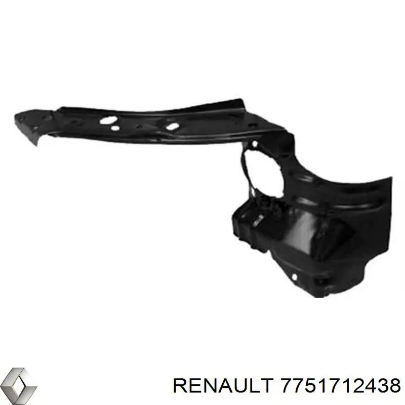 Soporte izquierdo del radiador (panel de montaje de faros) Renault (RVI) 7751712438 precio, desde 25,30 EUR