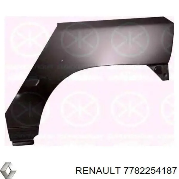 Panel trasero de maletero Renault Clio 3 (BR01, CR01)