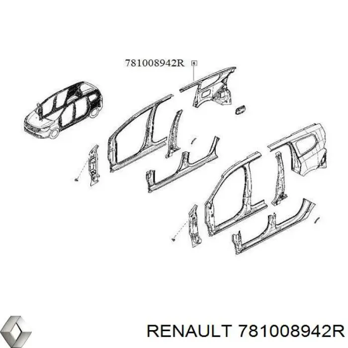 Guardabarros trasero derecho para Renault LODGY 