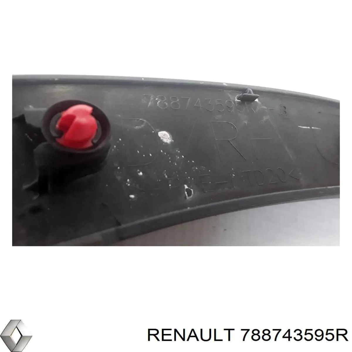 Extensión de la aleta trasera derecha 788743595R Renault (RVI)