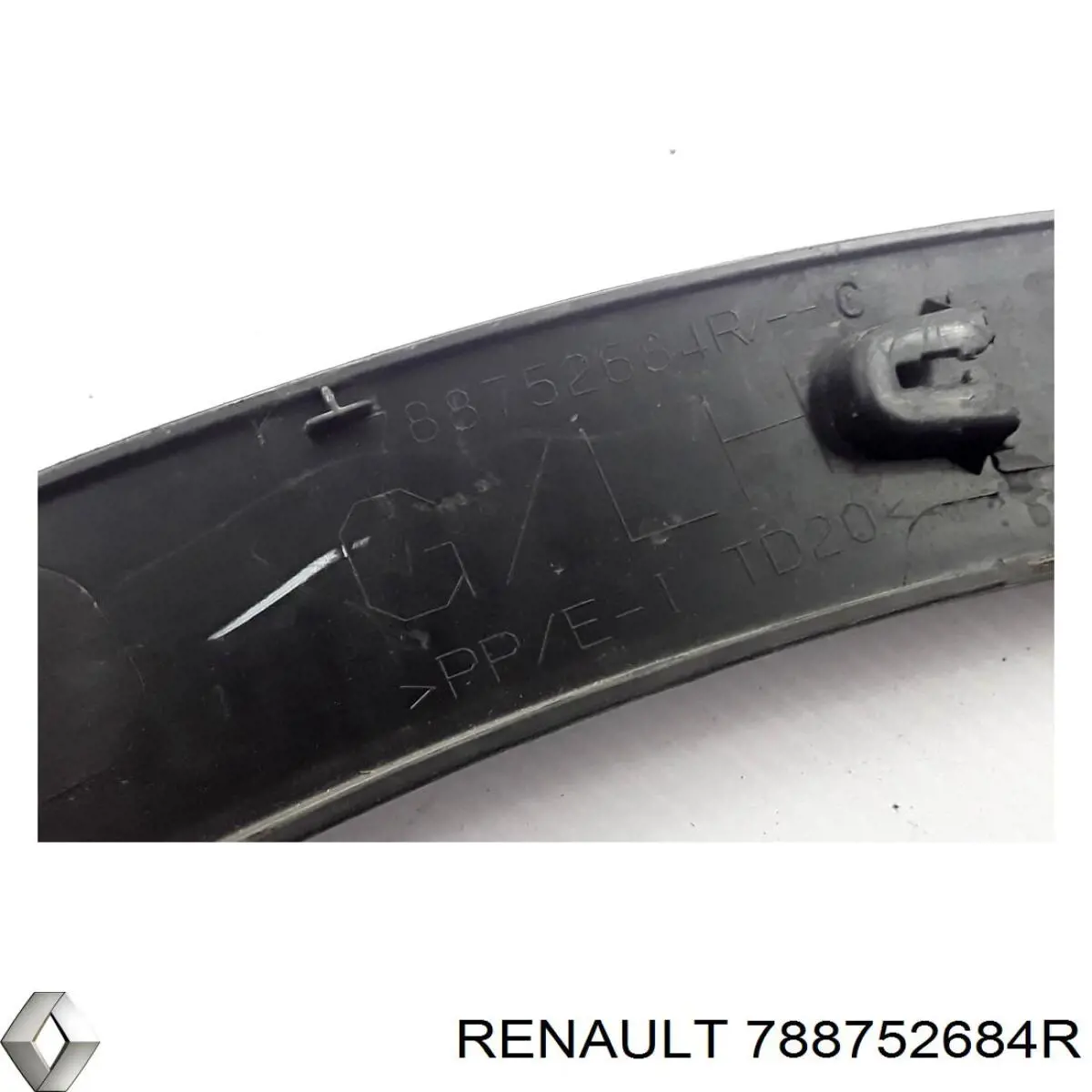 Extensión de la aleta trasera izquierda 788752684R Renault (RVI)