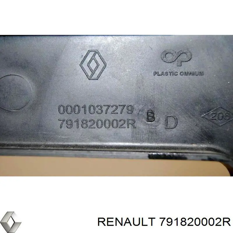 Soporte de parachoques trasero derecho para Renault Megane (KZ0)