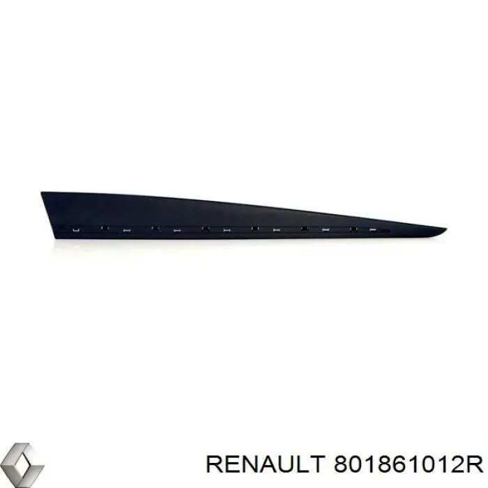 801861012R Renault (RVI) Listón embellecedor de puerta delantera derecha