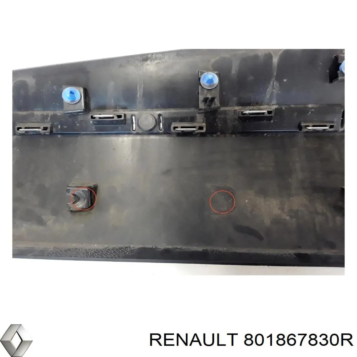 Moldura de la puerta delantera derecha 801867830R Renault (RVI)