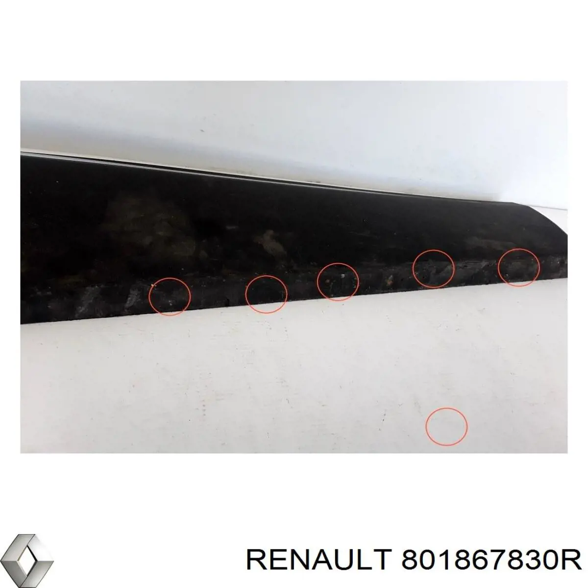 Moldura de la puerta delantera derecha Renault (RVI) 801867830R precio, desde 92,93 EUR